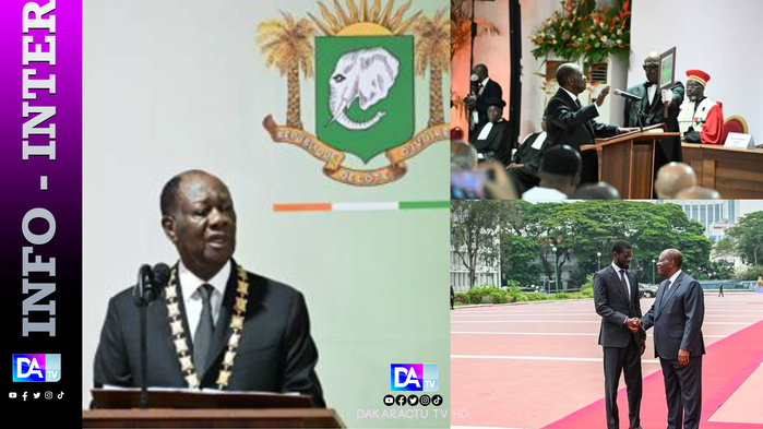 Côte d'Ivoire : Ouattara démarre son 4e mandat en promettant la "transmission générationnelle" Côte d'Ivoire : Ouattara démarre son 4e mandat en promettant la "transmission générationnelle"
