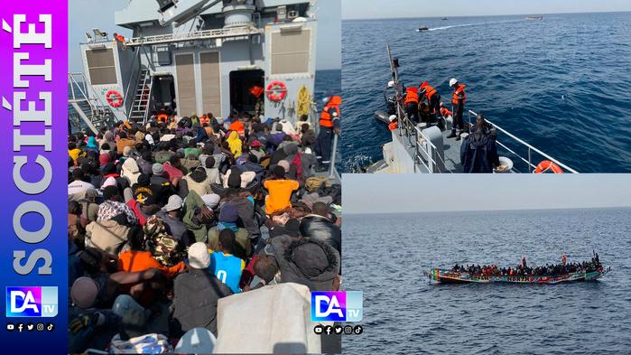 Dakar – 238 migrants secourus en mer par la Marine nationale Dakar – 238 migrants secourus en mer par la Marine nationale
