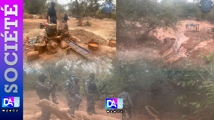 Lutte contre l’exploitation illégale des ressources minières : la Légion de gendarmerie de Kédougou démantèle un important site clandestin Lutte contre l’exploitation illégale des ressources minières : la Légion de gendarmerie de Kédougou démantèle un important site clandestin