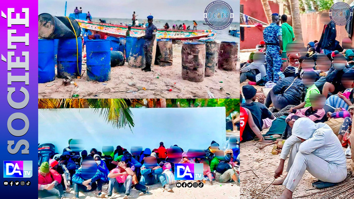 Diakhanor (Palmarin) : Plus de 100 migrants interceptés en mer après l’abandon de leur pirogue Diakhanor (Palmarin) : Plus de 100 migrants interceptés en mer après l’abandon de leur pirogue