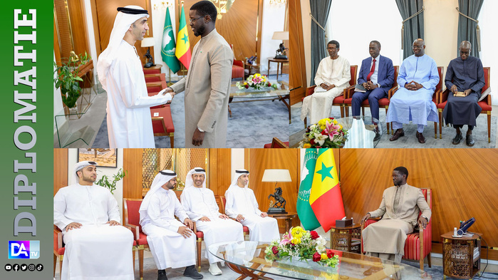 Le PR Diomaye Faye reçoit une délégation des Émirats : agriculture, digitalisation et énergie au cœur des échanges Le PR Diomaye Faye reçoit une délégation des Émirats : agriculture, digitalisation et énergie au cœur des échanges