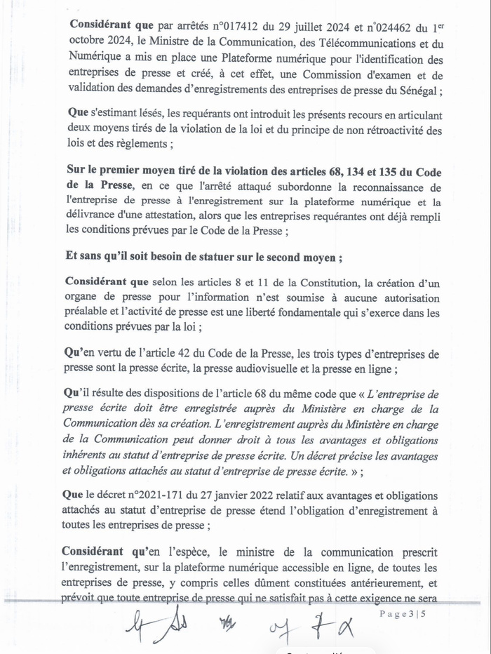Liberté de la presse - Le ministère de la Communication désavoué : la Cour suprême stoppe la nouvelle plateforme imposée par l’État
