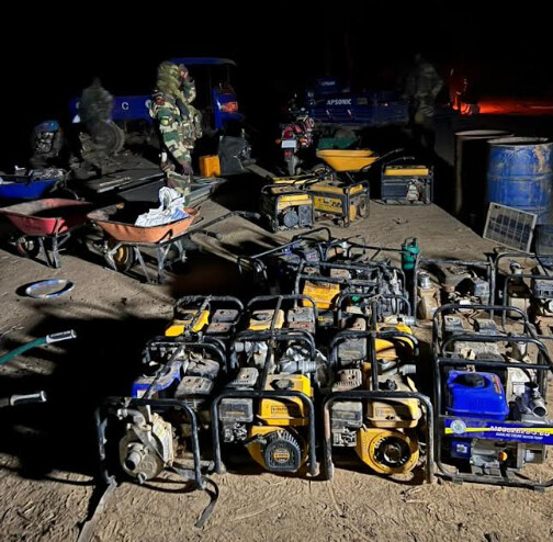 Zone militaire n°4 / Opération de sécurisation : un site clandestin d’orpaillage démantelé près de Sabodala