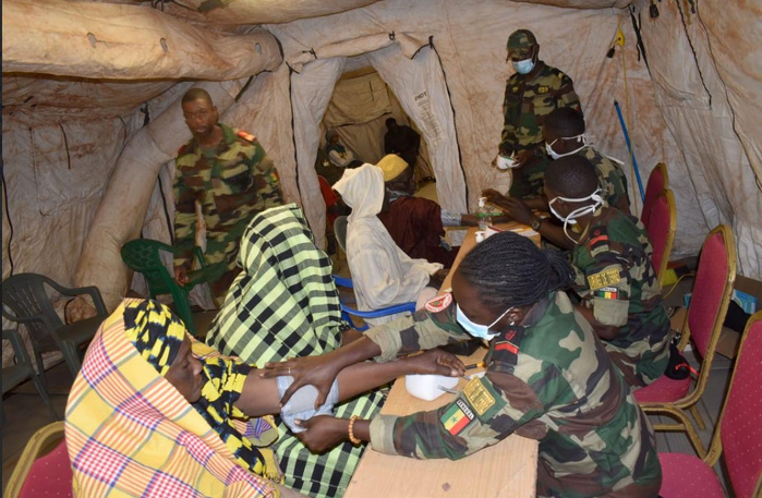 Sédhiou : l’Hôpital militaire de campagne déployé à Goudomp démarre ses activités (Dirpa) Sédhiou : l’Hôpital militaire de campagne déployé à Goudomp démarre ses activités (Dirpa)
