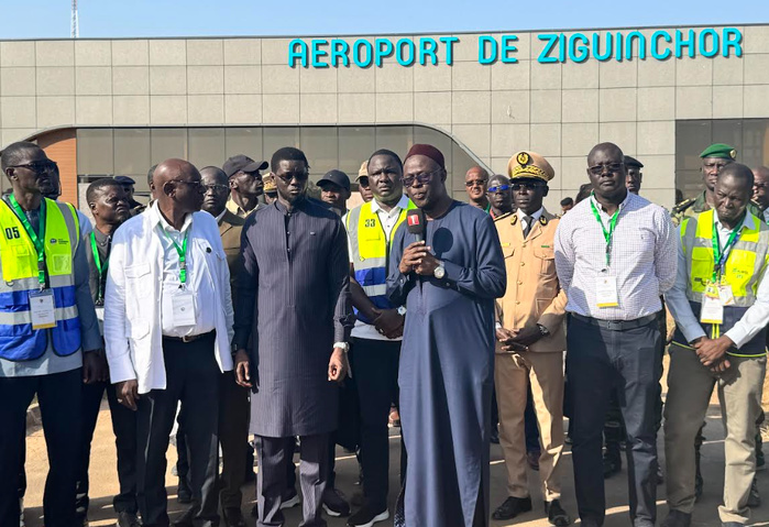 Qualité des travaux de l’aéroport de Ziguinchor : Le Président Diomaye exhorte les entreprises à maintenir le cap de l’excellence