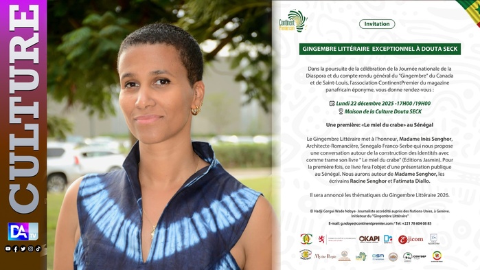 Gingembre Littéraire exceptionnel à l’honneur de Mme Inès Senghor à Douta Seck
