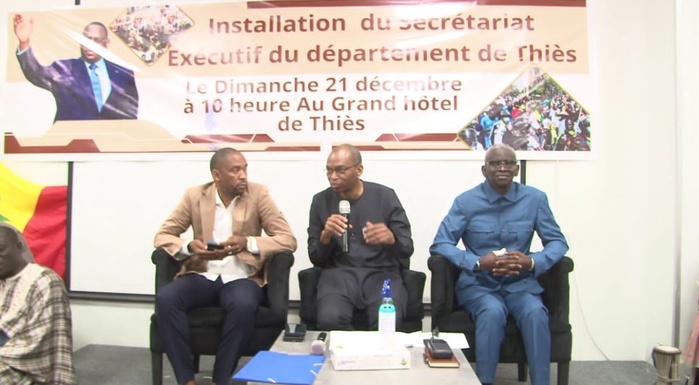 Thiès- Installation du secrétariat exécutif départemental de l'Apr: " Nous sommes là pour regagner le pouvoir dans le cadre d'un parti fort et uni"( Moussa Baldé) Thiès- Installation du secrétariat exécutif départemental de l'Apr: " Nous sommes là pour regagner le pouvoir dans le cadre d'un parti fort et uni"( Moussa Baldé)