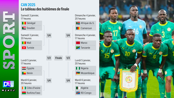 CAN-2025: le programme des 8es de finale CAN-2025: le programme des 8es de finale