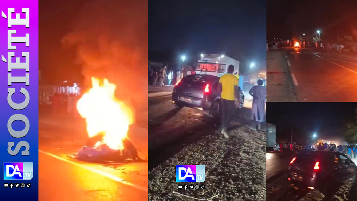 Accident mortel à Parasel (Kaolack) : Les habitants brûlent des pneus pour réclamer des ralentisseurs Accident mortel à Parasel (Kaolack) : Les habitants brûlent des pneus pour réclamer des ralentisseurs