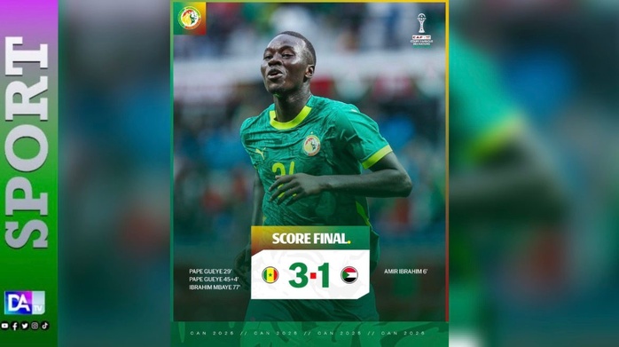 ​CAN 2025 – Huitièmes de finale : Le Sénégal surpris d’entrée, mais porté par Gueye, Mané et Mbaye ( 3buts à 1)