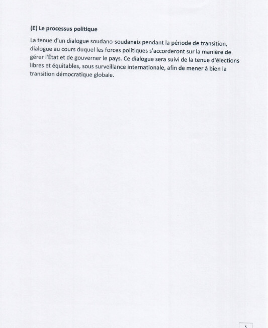 Conflit au Soudan : Le Premier ministre du Soudan, Dr Kamil-El-Tayeb Idriss, présente le plan de paix pour une sortie de crise
