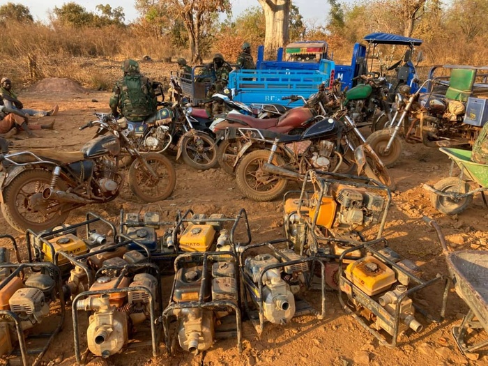 Kédougou : un site d’orpaillage clandestin démantelé par l'Armée à Moussala, 60 personnes interpellées