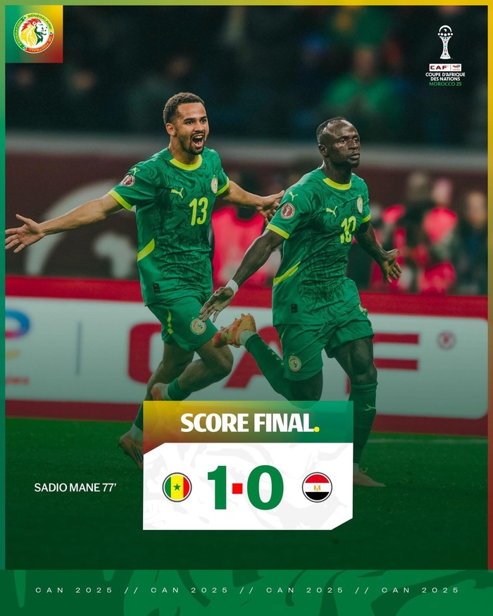 CAN-2025: le Sénégal qualifié pour la finale aux dépens de l'Egypte CAN-2025: le Sénégal qualifié pour la finale aux dépens de l'Egypte