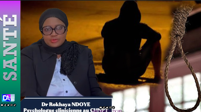 Suicide au Sénégal : "Comprendre, détecter et prévenir" avec le Dr Rokhaya Ndoye, psychologue clinicienne au CHNPT Suicide au Sénégal : "Comprendre, détecter et prévenir" avec le Dr Rokhaya Ndoye, psychologue clinicienne au CHNPT