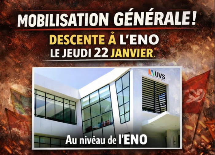 Éducation- revendications de leurs droits:  Les étudiants de l'UVS de la promotion 10 prévoient une descente ce jeudi à l'ÉNO de Thiès