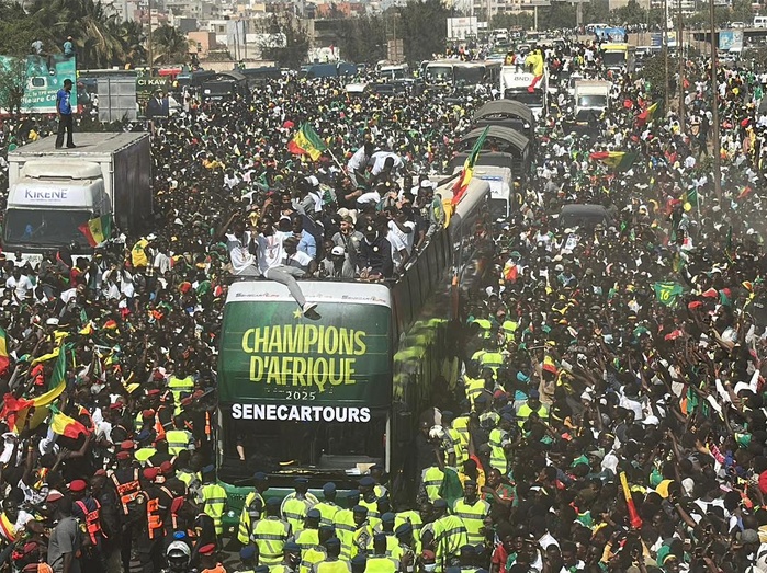CAN Maroc/ Parade des Lions de la Téranga : la population sénégalaise en communion avec les champions d’Afrique