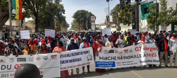Marche pacifique à Thiès: le G7 exige le respect des accords signés avec l'État Marche pacifique à Thiès: le G7 exige le respect des accords signés avec l'État