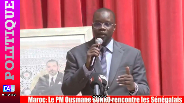 Ousmane Sonko devant les Sénégalais au Maroc: « Il y a un clergé qui passe son temps à faire le sale boulot dans notre justice »