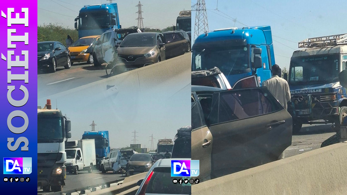 Accident sur l’autoroute à péage : Ralentissement du trafic à hauteur de l’usine Senico Accident sur l’autoroute à péage : Ralentissement du trafic à hauteur de l’usine Senico