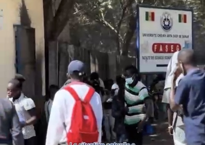 UCAD : Des enfants évacués après des tirs de gaz lacrymogènes près de la cité Aline Sitoé Diatta UCAD : Des enfants évacués après des tirs de gaz lacrymogènes près de la cité Aline Sitoé Diatta