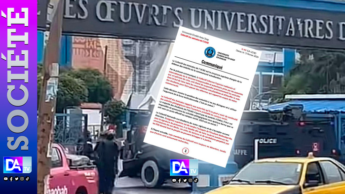 UCAD- Suspension des amicales : le Collectif des Amicales dénonce une “décision autoritaire”, une “tentative d’étouffement” et exige vérité et justice… l’UCAD au bord d’une nouvelle crise majeure