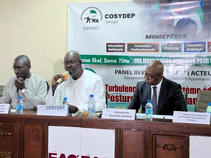 Perturbations dans le système éducatif : La COSYDEP a initié des pourparlers entre le gouvernement et les syndicats Perturbations dans le système éducatif : La COSYDEP a initié des pourparlers entre le gouvernement et les syndicats