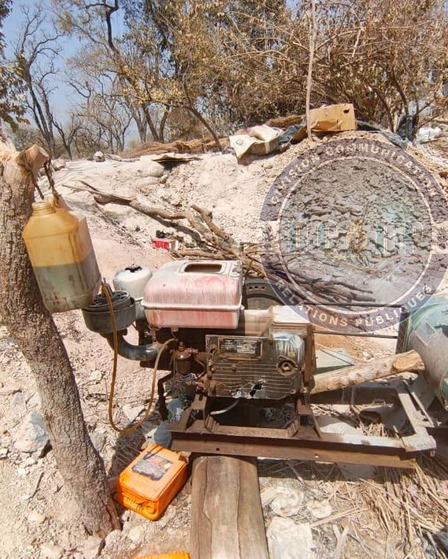 Kédougou : trois sites d’orpaillage clandestin démantelés