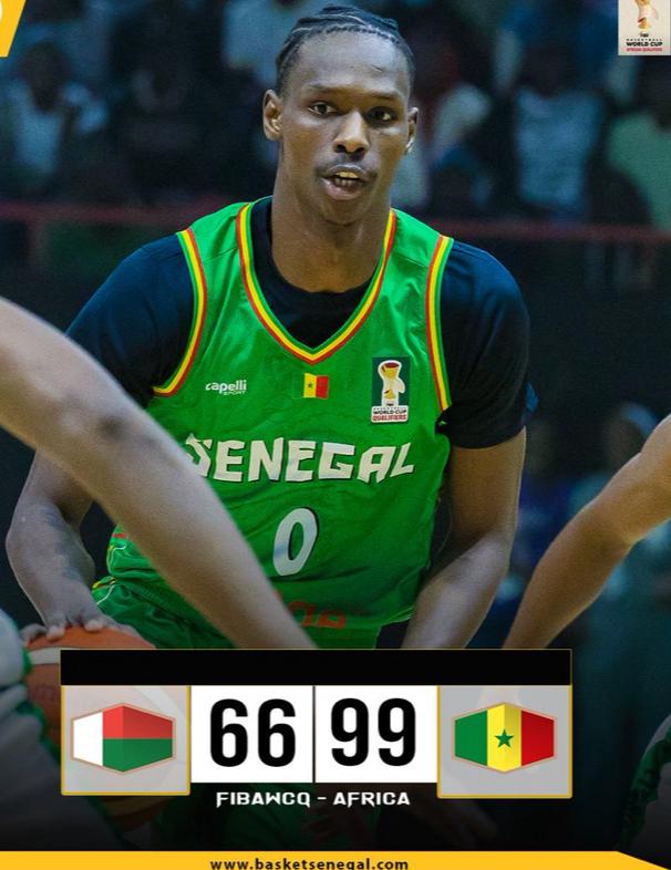 2e phase éliminatoire Mondial FIBA 2027 : le Sénégal écrase Madagascar (99-66)