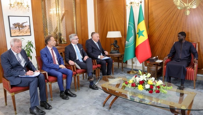 Palais : le Président Diomaye Faye reçoit les commissaires européens Jozef Síkela et Magnus Brunner Palais : le Président Diomaye Faye reçoit les commissaires européens Jozef Síkela et Magnus Brunner