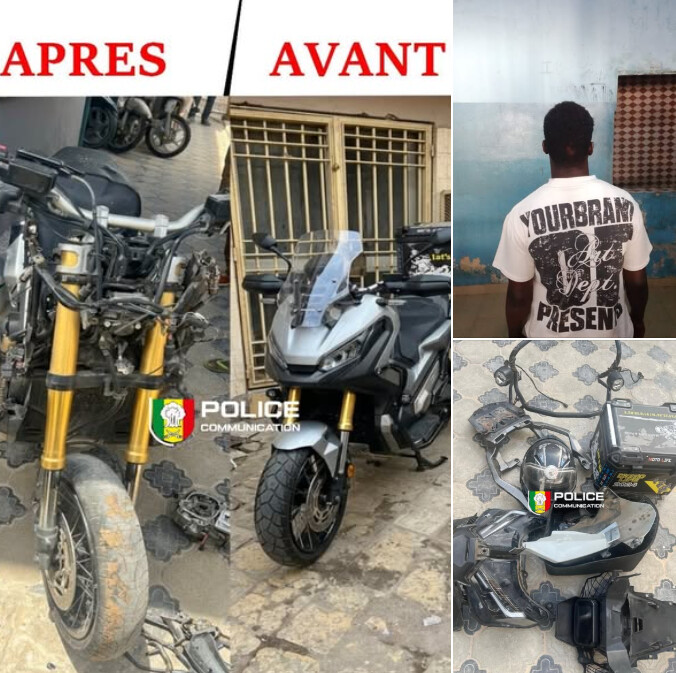 Grand-Yoff : un individu arrêté pour vol en réunion d’un motocycle et recel