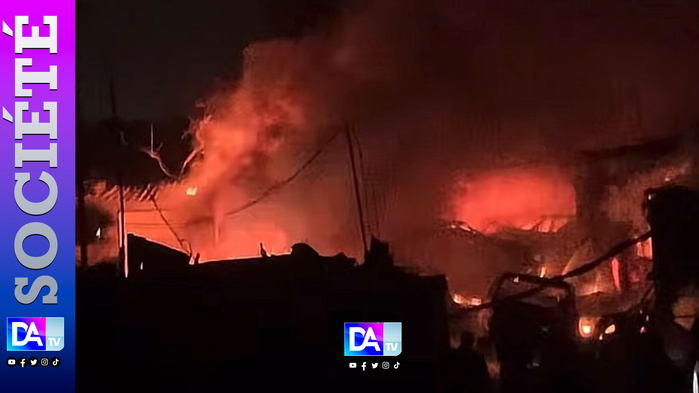 Keur Massar : Un violent incendie ravage le garage « Ndiaga Ndiaye »