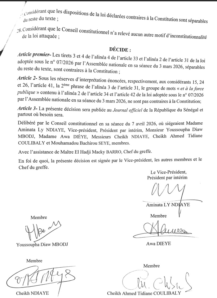 Adoption de la loi sur le CNRM : Le Conseil constitutionnel censure partiellement le texte