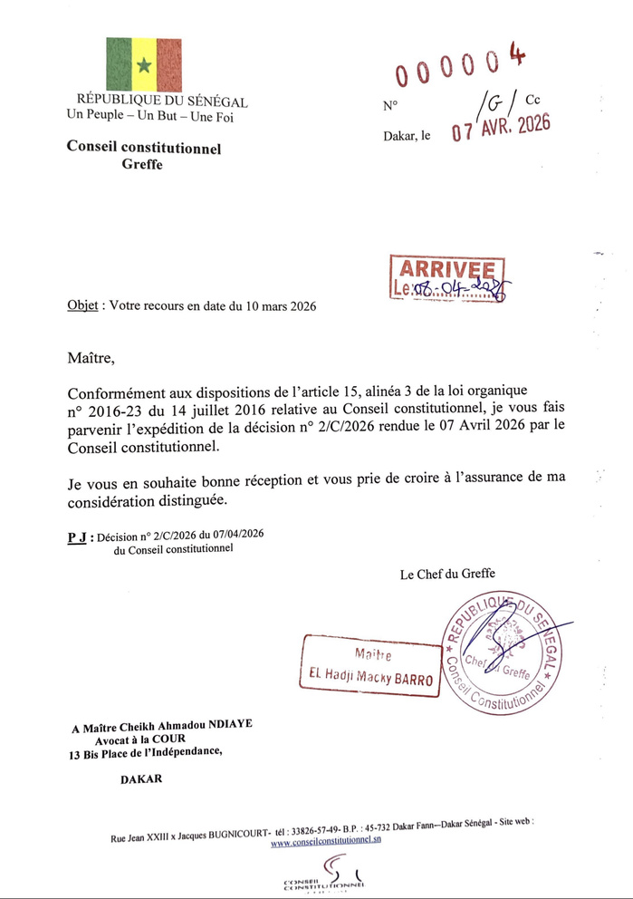 Adoption de la loi sur le CNRM : Le Conseil constitutionnel censure partiellement le texte Adoption de la loi sur le CNRM : Le Conseil constitutionnel censure partiellement le texte