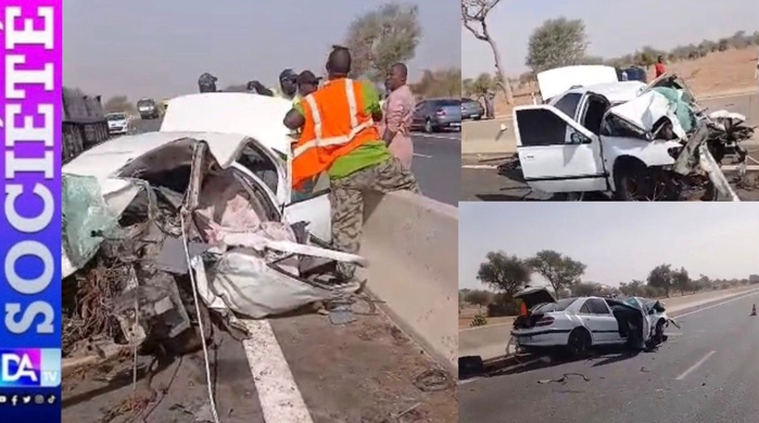 Drame sur l’autoroute Ila Touba : Un policier perd la vie, son véhicule totalement détruit Drame sur l’autoroute Ila Touba : Un policier perd la vie, son véhicule totalement détruit