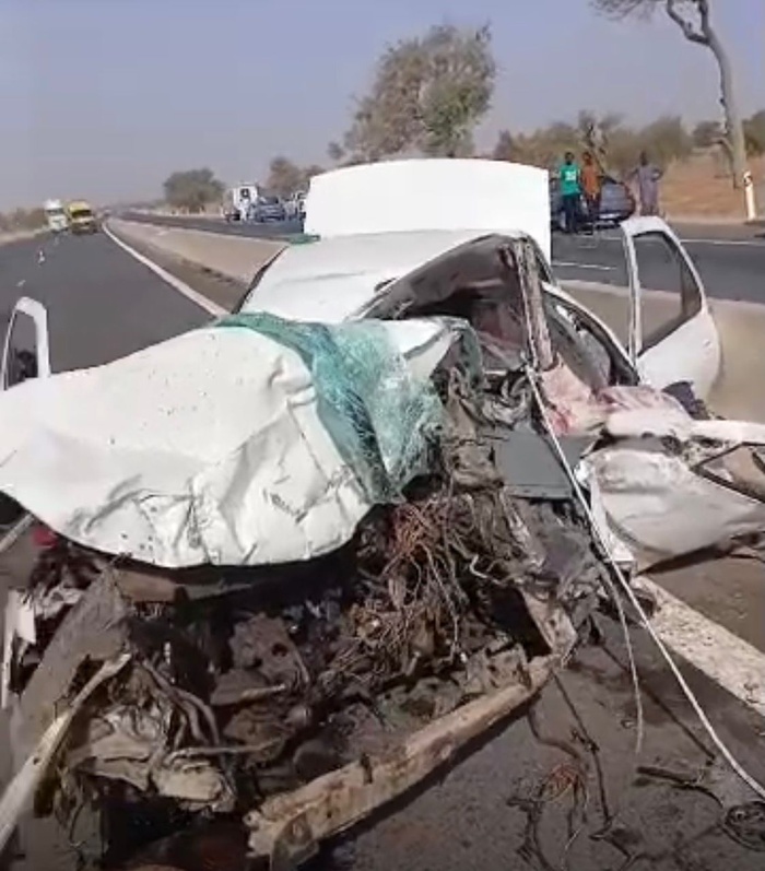 Drame sur l’autoroute Ila Touba : Un policier perd la vie, son véhicule totalement détruit