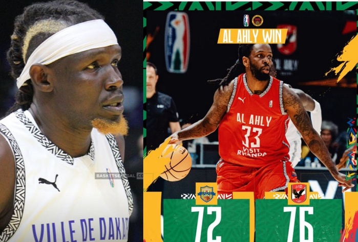 Basket-BAL : l’ASC Ville de Dakar enchaîne une deuxième défaite face à Al Ahly (72-76)