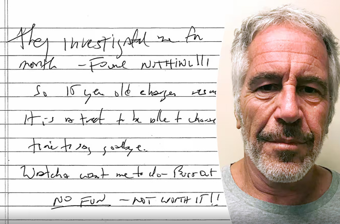 “Ils n’ont rien trouvé”: une lettre d’adieu attribuée à Epstein avant son suicide rendue publique