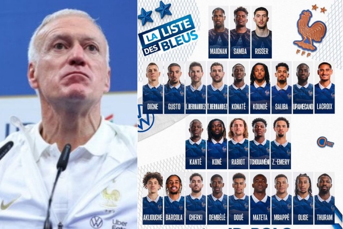 Coupe du monde 2026 : Deschamps dévoile une liste de 26 joueurs, en attendant le choc attendu face au Sénégal Coupe du monde 2026 : Deschamps dévoile une liste de 26 joueurs, en attendant le choc attendu face au Sénégal