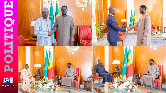 Dialogue national : Diomaye reçoit Souleymane Ndéné Ndiaye, Mbaye Ndiaye, Aly Ngouille Ndiaye et Antoine Félix Diome