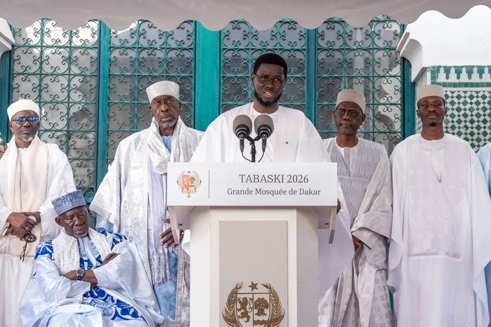 Tabaski 2026 : Le Président de la République; Bassirou Diomaye Faye  appelle à l’unité, au partage et aux prières pour la Nation