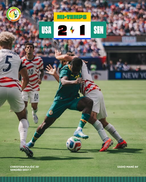 Match amical Sénégal vs États Unis : menés 2-0, les Lions reviennent dans le match grâce à Sadio Mané avant la pause