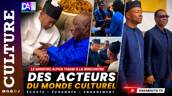 Ministère de la Culture, du Tourisme et de l’Artisanat : Alpha Thiam à la rencontre des acteurs culturels dont les chanteurs Youssou Ndour et Wally Seck Ministère de la Culture, du Tourisme et de l’Artisanat : Alpha Thiam à la rencontre des acteurs culturels dont les chanteurs Youssou Ndour et Wally Seck