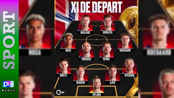 Norvège vs Sénégal : Haaland, Ødegaard et Sørloth conduisent le onze norvégien
