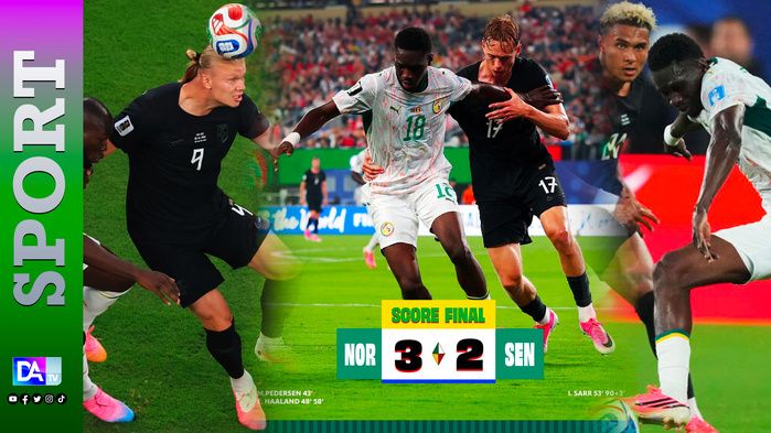 Sénégal-Norvège (3-2) : Haaland crucifie le Sénégal…les Lions piégés par leurs erreurs défensives malgré le sursaut d’Ismaïla Sarr Sénégal-Norvège (3-2) : Haaland crucifie le Sénégal…les Lions piégés par leurs erreurs défensives malgré le sursaut d’Ismaïla Sarr