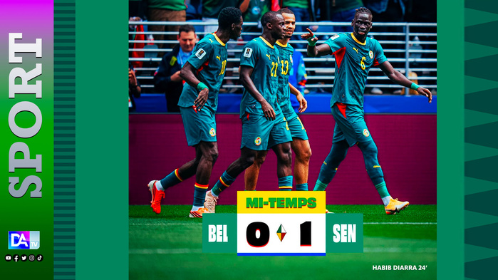 Sénégal – Belgique : les Lions virent en tête à la pause grâce à Habib Diarra (1-0) Sénégal – Belgique : les Lions virent en tête à la pause grâce à Habib Diarra (1-0)