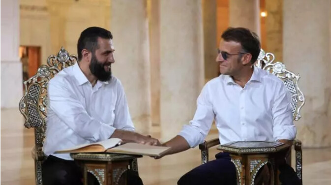 Emmanuel Macron en visite à Damas pour renforcer les liens économiques entre la France et la Syrie