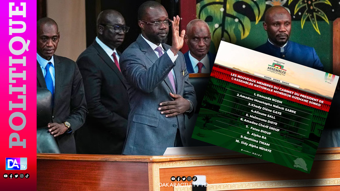 Assemblée nationale : Ousmane Sonko dévoile les nouveaux visages de son cabinet
