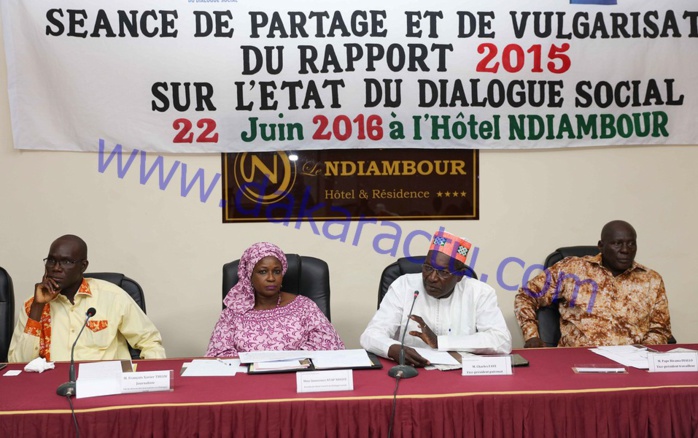 Rapport sur l’état du dialogue social 2015 : Des médiations et des facilitations qui ont porté leurs fruits Rapport sur l’état du dialogue social 2015 : Des médiations et des facilitations qui ont porté leurs fruits