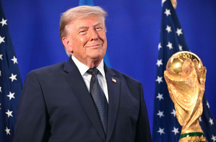 Donald Trump sous les projecteurs de la finale du Mondial Donald Trump sous les projecteurs de la finale du Mondial