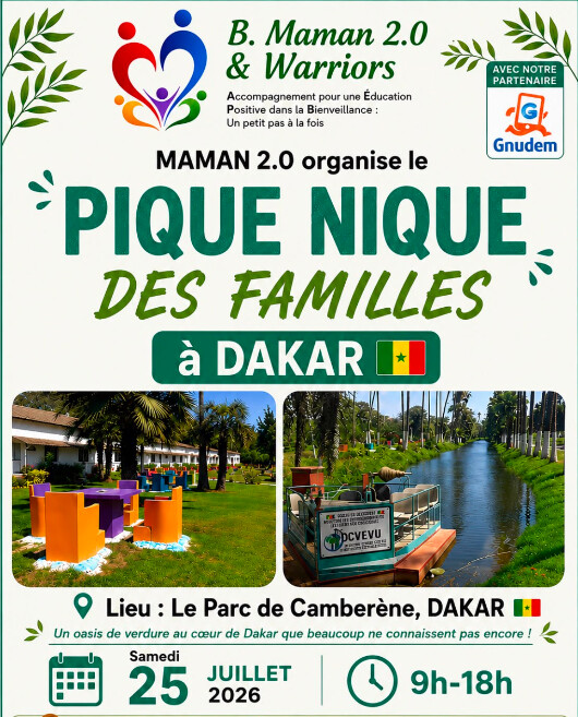 Parc de Cambérène : Maman 2.0 & Warriors lance le premier Pique-Nique des familles à Dakar